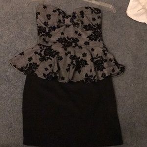 Black and grey dress